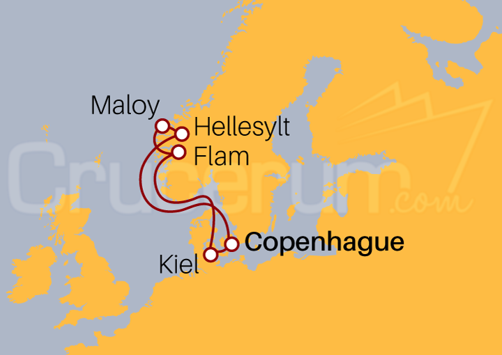 Itinerario Crucero Fiordos Noruegos desde Copenhague II