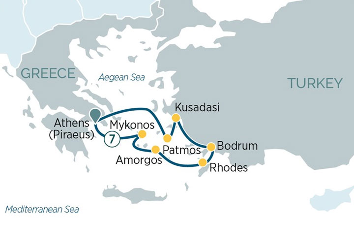 Itinerario Crucero Islas Griegas y Costa Turca I