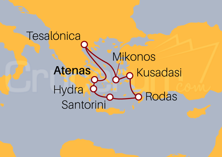 Itinerario Crucero Islas Griegas
