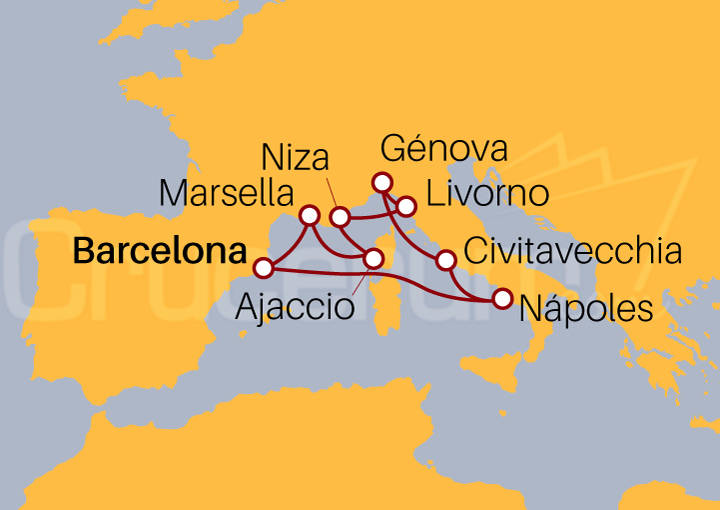 Itinerario Crucero Mediterráneo desde Barcelona IV