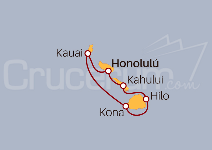 Itinerario Crucero Hawai