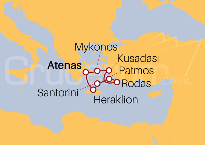 Itinerario Crucero Islas Griegas desde Atenas I