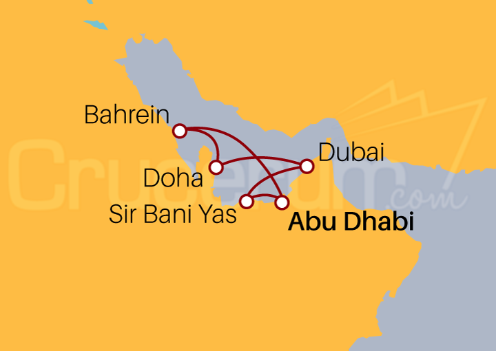 Itinerario Crucero Emiratos Árabes Unidos, Qatar y Bahréin