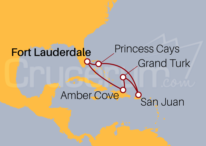 Itinerario Crucero Puerto Rico y Bahamas