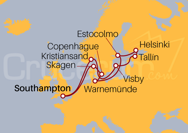 Itinerario Crucero Ruta por el Báltico
