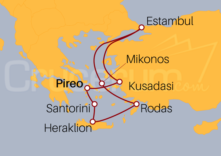 Itinerario Crucero Turquía e Islas Griegas