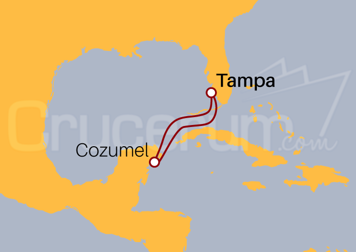 Itinerario Crucero Cozumel