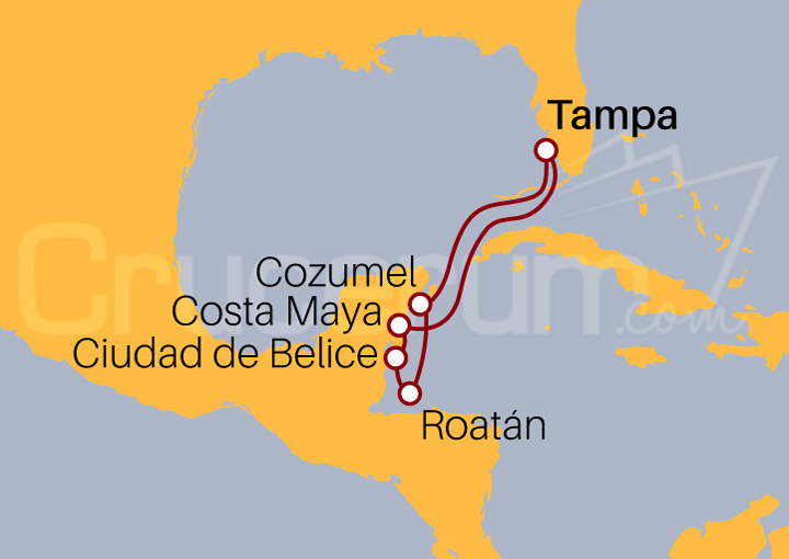 Itinerario Crucero México y Honduras IV