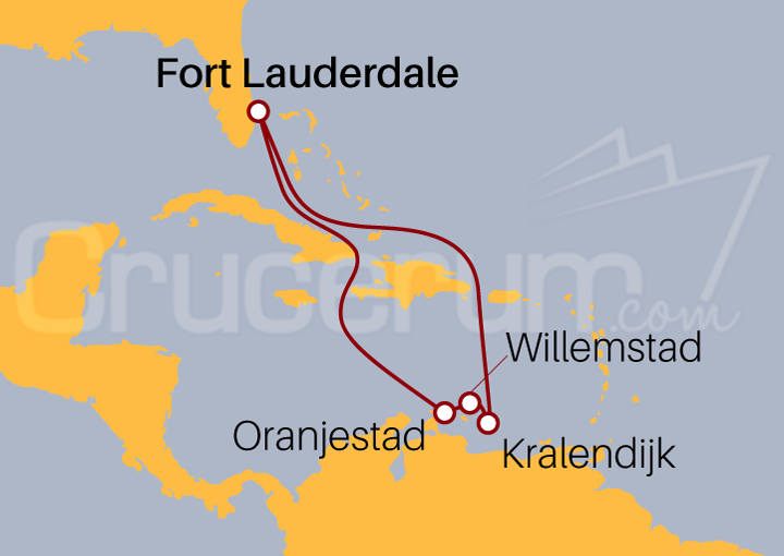 Itinerario Crucero Caribe Sur: Antillas Holandesas