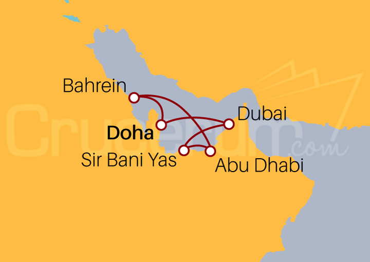 Itinerario Crucero Qatar, Bahréin y Emiratos Árabes Unidos