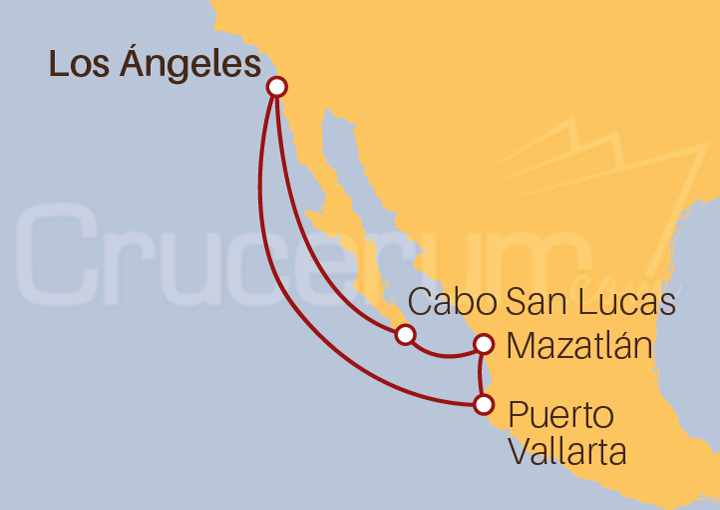 Itinerario Crucero Riviera Mexicana
