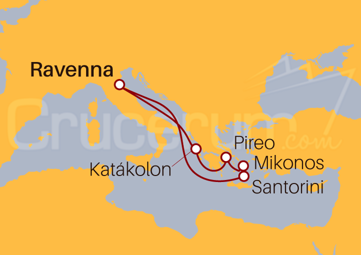 Itinerario Crucero Adriático e Islas Griegas