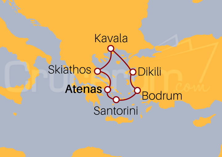 Itinerario Crucero Islas Griegas