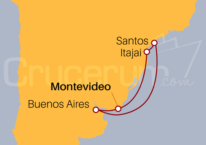 Itinerario Crucero Por Sudamérica 2025