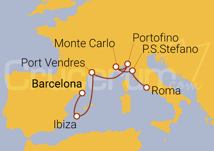 Itinerario Crucero Enclaves Elegantes y Viejas Orillas Europeas