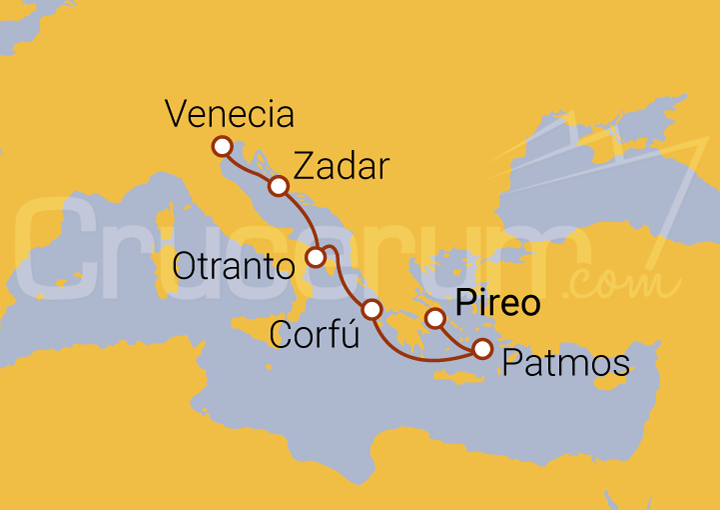Itinerario Crucero Tierras y Playas de Leyenda