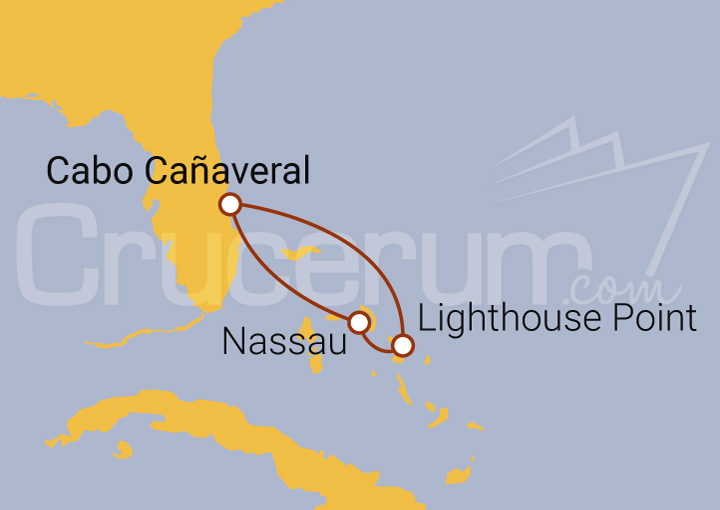Itinerario Crucero Bahamas: Nassau y Lighthouse Point