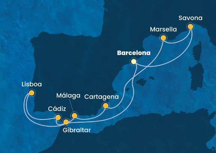Crucero de 12 días desde Barcelona a bordo del Costa Diadema septiembre 2026 Costa Cruceros