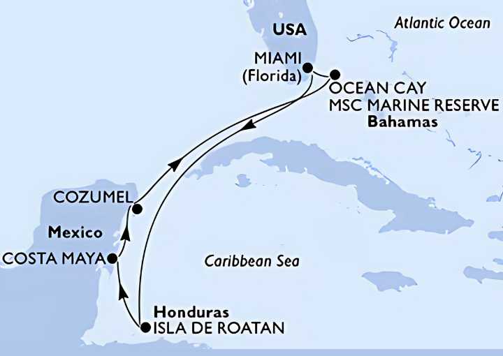 Crucero de 15 días desde Miami (EEUU) a bordo del MSC World America 2025 - 2026 MSC Cruceros