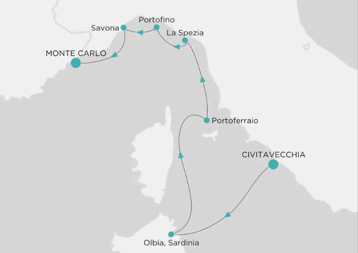 Crucero de 8 días desde Civitavecchia en el Crystal Symphony Septiembre 2025 Crystal Cruises