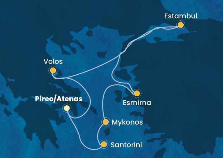 Crucero de 8 días desde Pireo (Atenas) a bordo del Costa Fortuna mayo 2026 Costa Cruceros