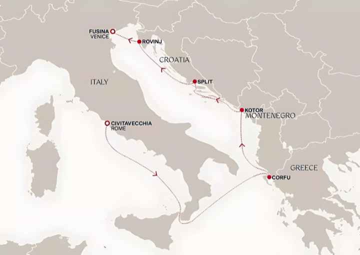 Crucero de 7 días desde Civitavecchia (Roma) a bordo del Explora I agosto 2025 Explora Journeys