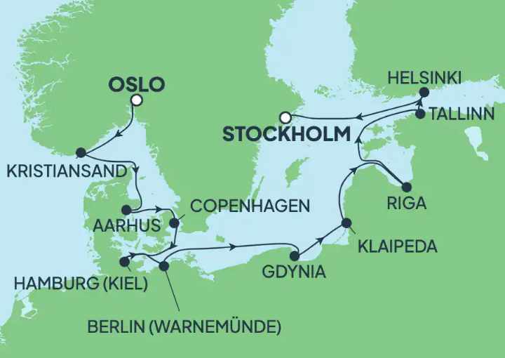 Crucero de 12 días desde Oslo (Noruega) a bordo del Norwegian Dawn septiembre 2025 NCL