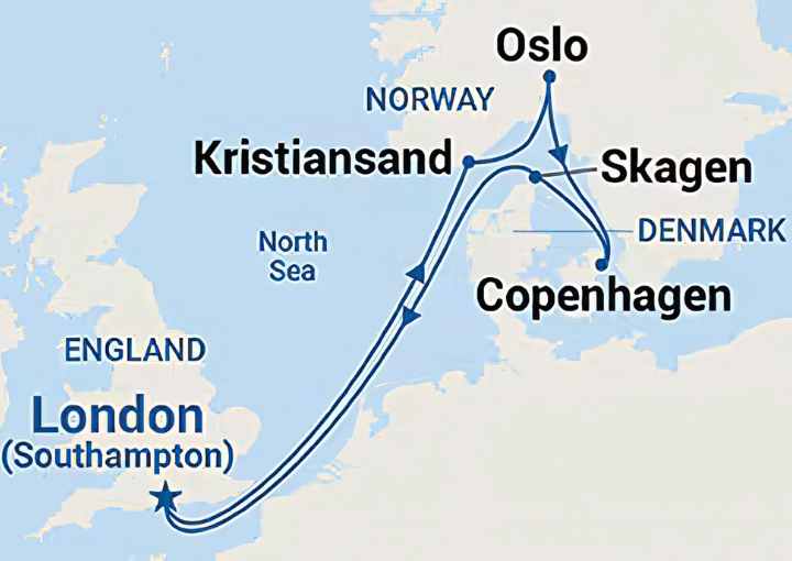 Crucero de 8 días desde Southampton (Londres) a bordo del Sky Princess agosto 2025 Princess Cruises