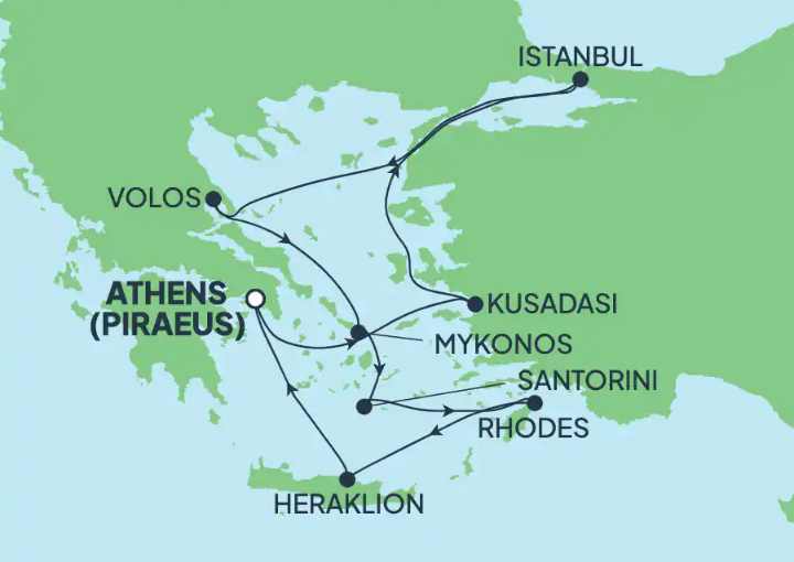 Crucero de| 10 días a bordo del Norwegian Viva desde Pireo (Atenas) agosto septiembre 2025 NCL