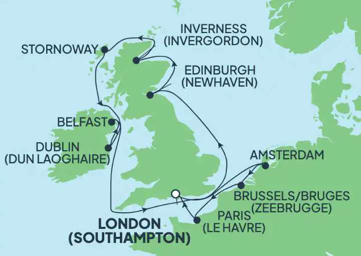 Crucero de 12 días desde Southampton (Londres) a bordo del Norwegian Dawn julio agosto 2025 NCL