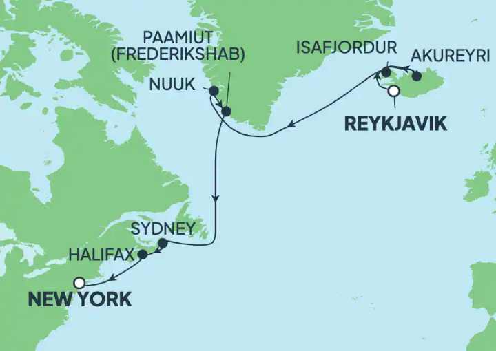 Crucero de 11 días desde Reykjavik (Islandia) a bordo del Norwegian Star junio agosto 2025