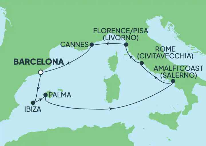 Crucero de 10 días desde Barcelona a bordo del Norwegian Breakaway septiembre 2025 NCL