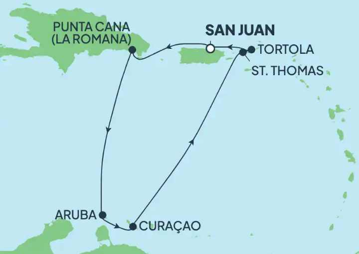 Crucero de 8 días desde San Juan (Puerto Rico) a bordo del Norwegian Breakaway diciembre 2026 febrero 2027 NCL