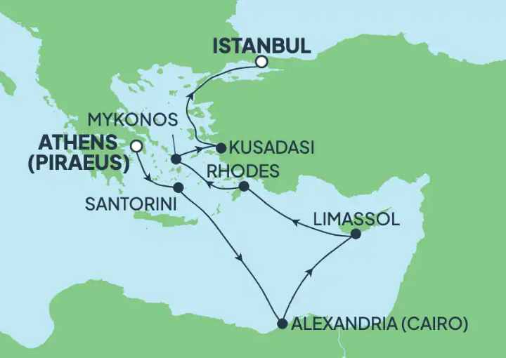 Crucero de 10 días desde Pireo (Atenas) a bordo del Norwegian Viva septiembre 2025 NCL
