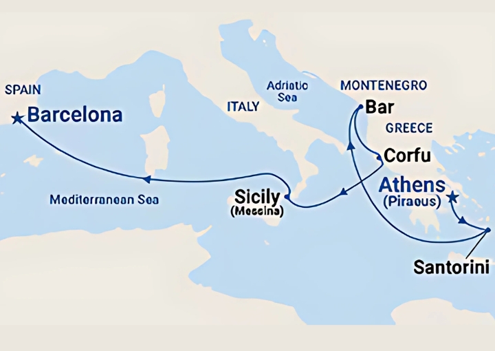 Crucero de 8 días a bordo del Sun Princess desde Pireo (Atenas) 2025 Princess Cruises