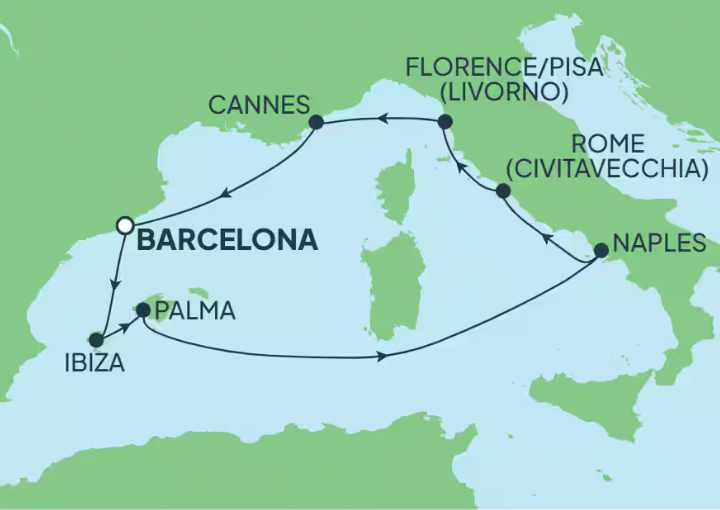 Crucero de 10 días desde Barcelona a bordo del Norwegian Breakaway agosto 2025 NCL