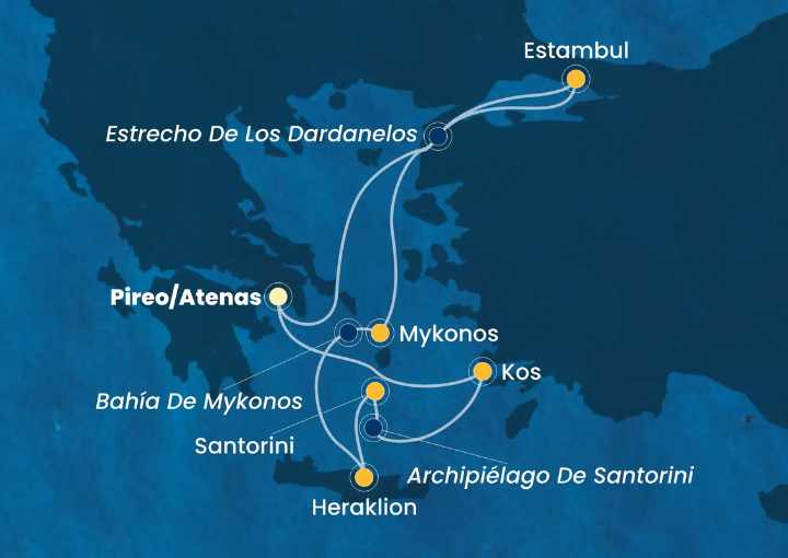 Crucero de 8 días desde Pireo (Atenas) a bordo del Costa Fortuna agosto septiembre 2025 Costa Cruceros