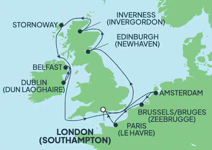 Crucero de 12 días desde Southampton (Londres) a bordo del Norwegian Dawn agosto 2025 Norwegian Cruise Line