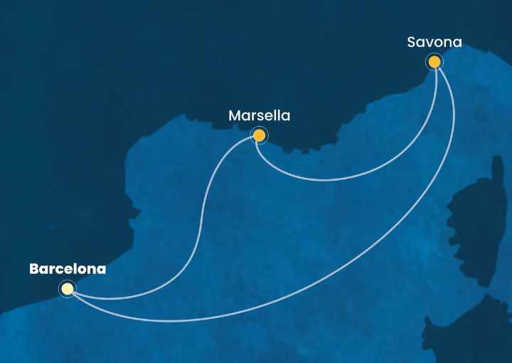 Crucero de 5 días desde Barcelona a bordo del Costa Fortuna noviembre 2025 Costa Cruceros