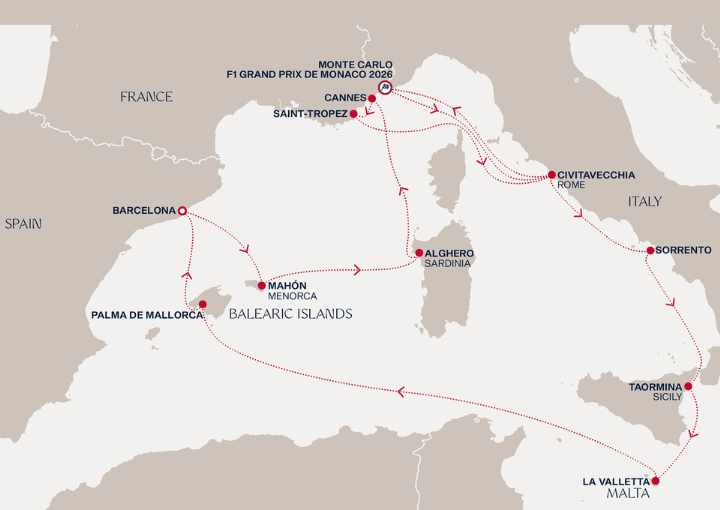 Crucero de 20 días desde Barcelona a bordo del Explora I mayo 2026 Explora Journeys