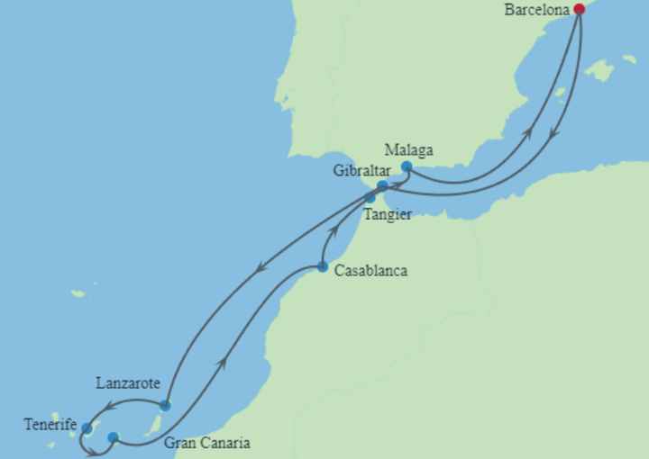 Crucero de 13 días desde Barcelona en el Celebrity Infinity diciembre 2025 Celebrity Cruises