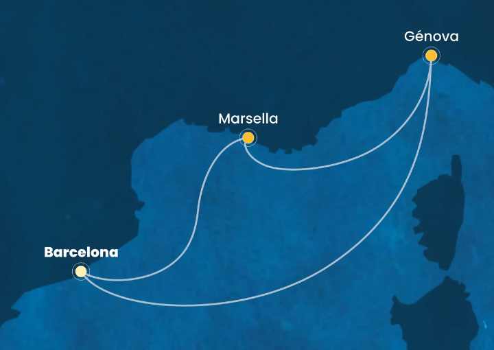 Crucero de 5 días desde Barcelona a bordo del Costa Favolosa septiembre octubre 2025 Costa Cruceros