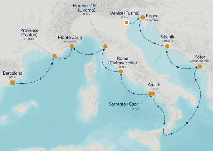 Crucero de 13 días desde Barcelona a bordo del Azamara Onward septiembre 2025 Azamara Cruises
