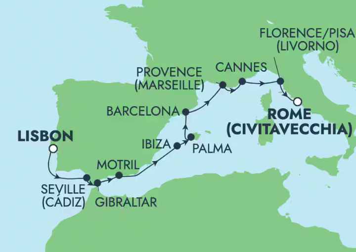 Crucero de 11 días desde Lisboa a bordo del Norwegian Sky 2025 Norwegian Cruise Line