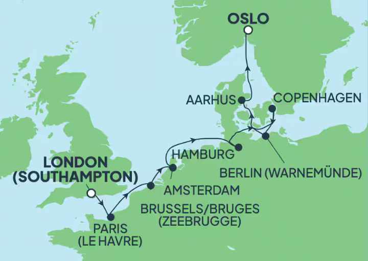 Crucero de 11 días desde Southampton (Londres) a bordo del Norwegian Dawn septiembre 2025 Norwegian Cruise Line