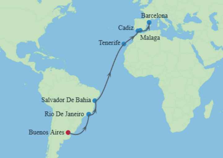 Crucero de 18 días desde Buenos Aires (Argentina) a bordo del Celebrity Equinox marzo 2026 Celebrity Cruises