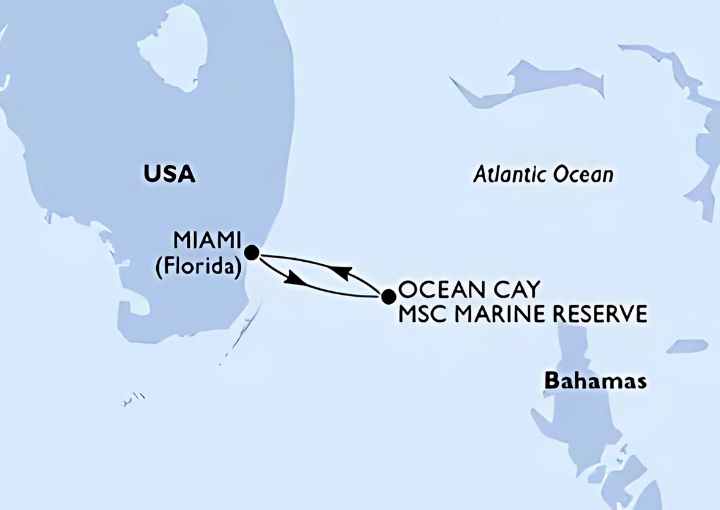 Crucero de 3 días desde Miami (EEUU) a bordo del MSC Seascape noviembre 2025 MSC Cruceros