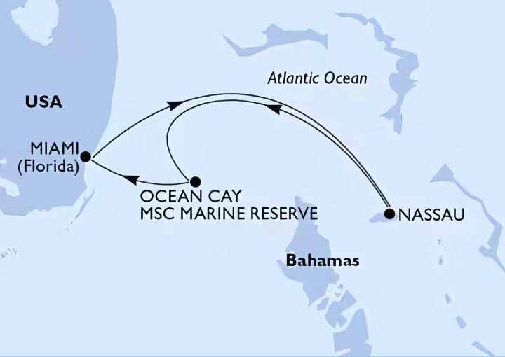 Crucero de 5 días desde Miami (EEUU) a bordo del MSC Seascape octubre 2025 msc cruceros