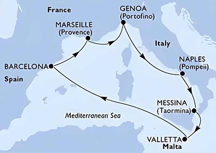 Crucero de 8 días desde Barcelona a bordo del MSC World Europa 2025 msc cruceros