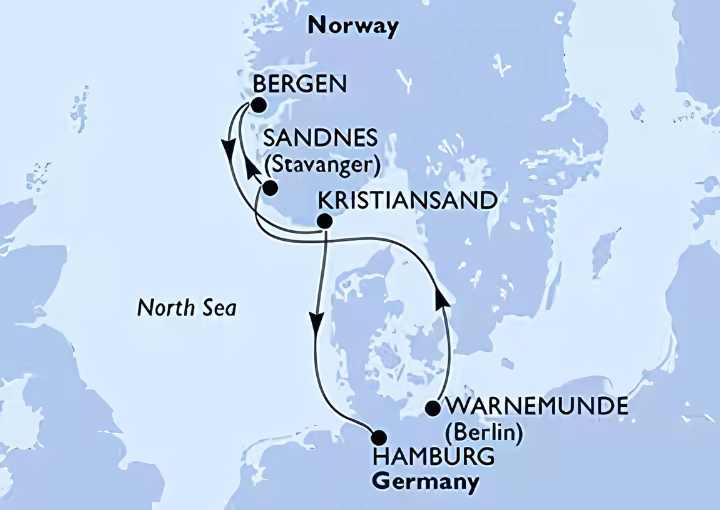Crucero de 7 días desde Warnemunde (Rostock) a bordo del MSC Poesia octubre 2025 MSC Crucerum